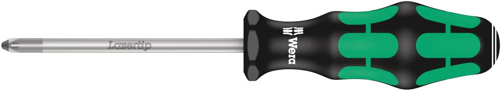 Wera 334/355/6 Rack 05105656001 Jeu de tournevis Kraftform Plus Lasertip avec Rack 6 pièces