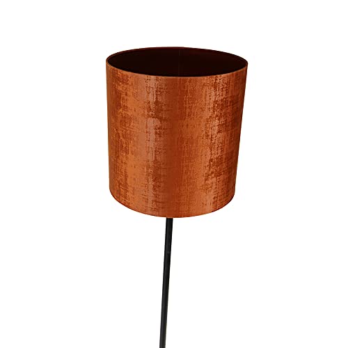 Lampada da terra intelligente oro 145 cm con paralume verde incl. Wifi A60 - Botanica