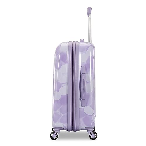 Image of American Tourister Moonlight Hardside Expandable Luggage with Spinner Wheels, Lavender Maze, Carry-On 21-Inch