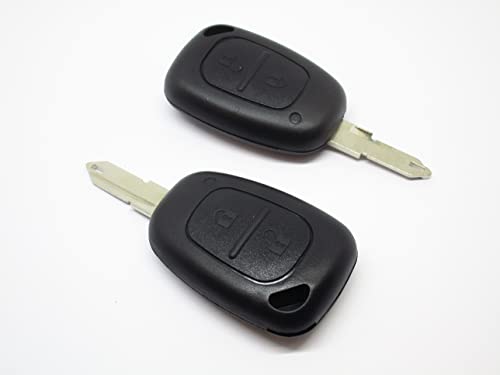 2 fundas para llave Opel Vivaro y Renault Trafic con mando de 2 botones carcasa nueva