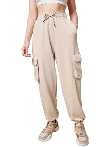 Image of Bewakoof Air 1.0 Women's Solid Oversized Plus Size Joggers
