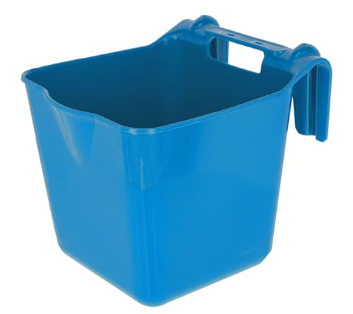 Kerbl Futtertrog HangOn Futtereimer Royalblau 28x37x32cm 13l Kunststoff zum Einhängen transportabel robust schlagzäh