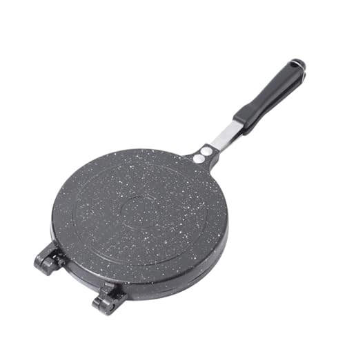 Double-Sided Non-Stick Frying Pan Pancake Pan Maker Easy to Aluminum Alloy for Home Kitchen Breakfast Hot Maker with Cool Handle Designed for Busy Individuals