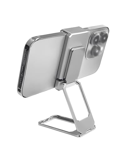HUVZOR Support pour Smartphone avec clip arrière, Rotation à Double Sens Téléphone en Métal Rotation à 360° Compatible pour Divers téléphones Mobiles...