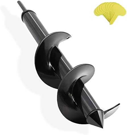 SYITCUN Auger Drill Bit for Planting - 4"X12" Heavy-Duty Garden Auger Spiral Drill Bit - Bulb Planter Tool & Auger Post Hole Digger - 3/8" Hex Drive Drill