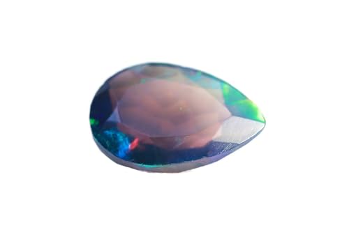 Opale noire éthiopienne véritable | Créez votre bijou sur mesure avec cette poire 1,12 cts