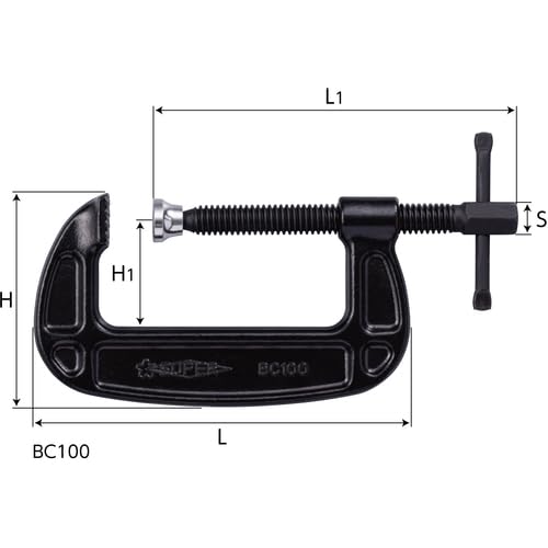 シャコ万力 250mm TOP バーコ型シャコ万力 250mm ( SC-250 ) : ORANGE TOOL TOKIWA