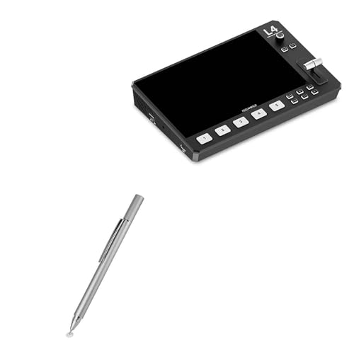 BoxWave Stylus Pen Compatible with FeelWorld L4 - FineTouch Capacitive Stylus, Super Precise Stylus Pen - Metallic Silver