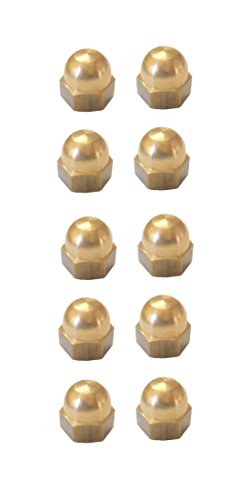 Hutmuttern Hutmutter Sechskant Messing M4 DIN1587 10 Stück (0130) Cover