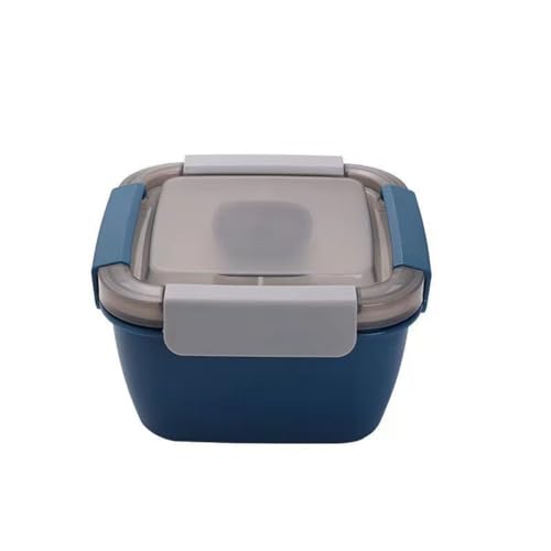 Yopeissn Fiambrera de PláStico Fiambrera con Tenedor Caja de Salsa, Caja de Picnic para Microondas Ensalada ConservacióN de Frutas-C