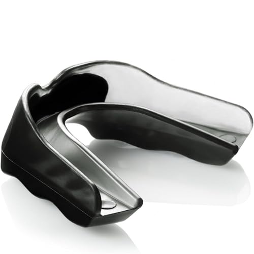 Shock Doctor Mouth Guard, Custom Fit Football Mouth Guard, Moldable Mouth Guard Boxing, Lacrosse, Hockey, MMA, Football & More, Mouthpiece, Mouthguard Sports, Youth - Strapless by Shock Doctor - Used condition - US$7.30