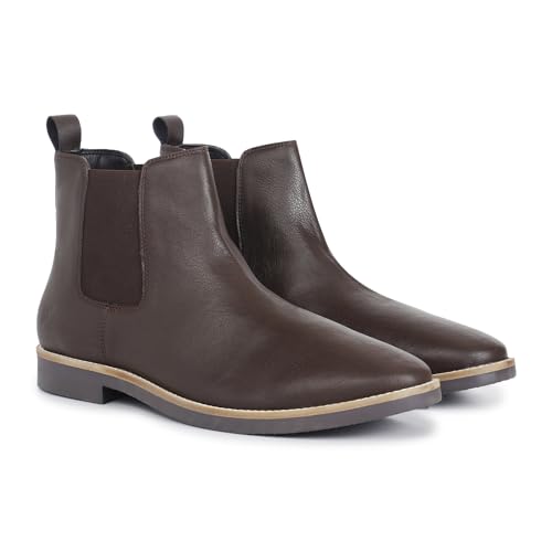 Image of YOHO Comfortable Boots For Men | Extra Cushioned Foot Bed And Skin Friendly Ankle Boot With Low Heels | PU Finish Material | Trendy, Stylish & Casual Boots | Winter, Snow & Holiday Outings