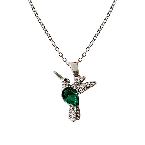 Collier femme colibri diamanté au design de personnalité exclusif