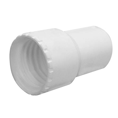 Linxor - Embout en PVC pour tuyau flottant de piscine - Diam 38 mm - Blanc