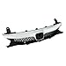 KARPAL Front Bumper Grille Grill Gloss Compatible With 2009-2011 Honda Civic Sedan Black w/Chrome Trim