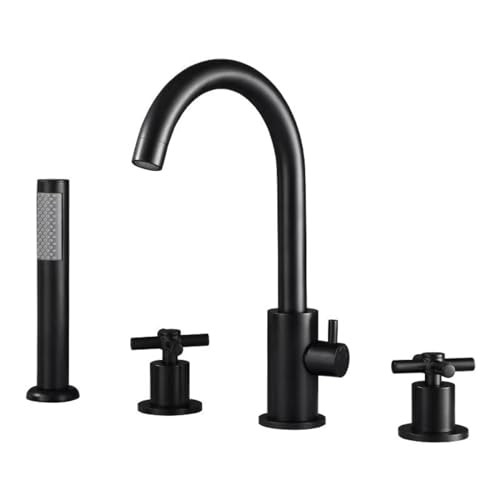 Ensemble de robinets de salle de bain cascade noir mat pour spa de luxe - 2