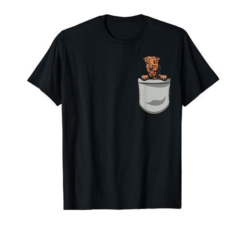 Airedale Terrier Brusttasche Aire dale Terrier Hund T-Shirt