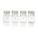 Pfaltzgraff Preserving Jar with Wire Clamp Closure Set, 3-Ounce, Assorted, 4-Count
