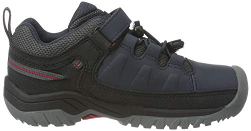 Tênis de caminhada infantil Keen Targhee Low WP, Blue Nights/Red Carpet, 10 Little Kid