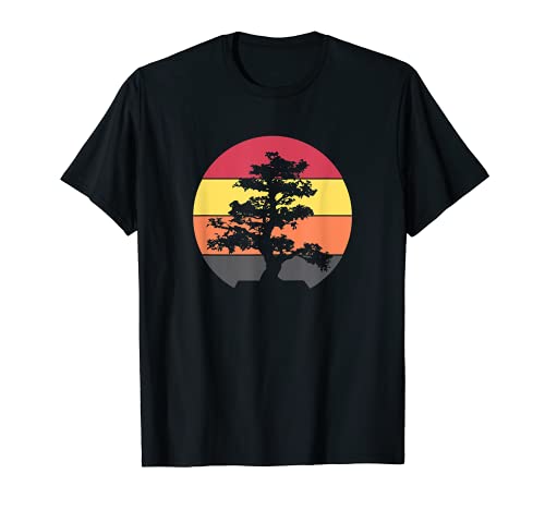 Árbol bonsái de playa del océano Pacífico Sol Retro Vintage Camiseta