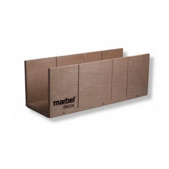 PROVISTON | Gehrungslade für Handsägen | 45 Grad Winkel | 90 Grad Winkel | Schneidlade für Sockelleisten, Stuckleisten und Metallprofile | Höhe bis 160 mm | Breite bis 180 mm | Aus stabilem Holz