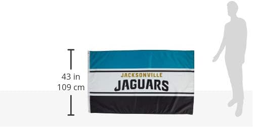 FOCO Jacksonville Jaguars NFL Horizontal Flag - Image 5