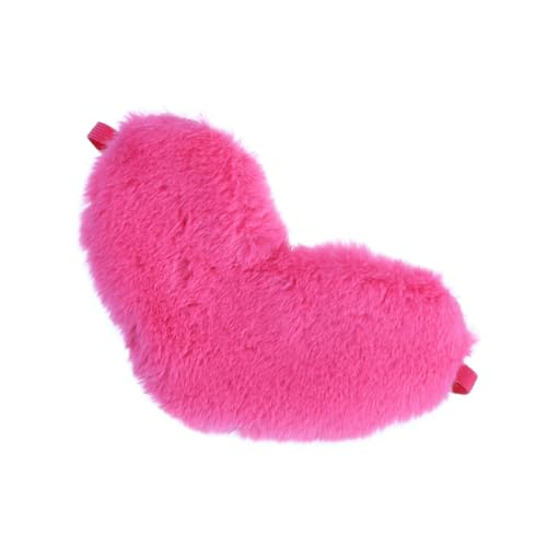 Homoyoyo Antifaz para Dormir Infantil de Felpa Suave con Forma de Corazón Máscara de Ojos Cómoda y Práctica para Bloquear Luz para Viajes y Descanso