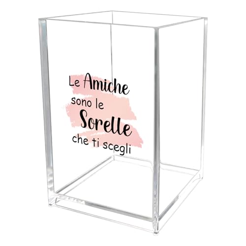 kEUkunHA Regalo Amica Natale Regali Fine Anno Laurea Compleanno Grazie Valentino Halloween Regalo Festa Della Mamma Festa Della Donna San Pasqua Regali Idee Portapenne Originali per Migliore Amica