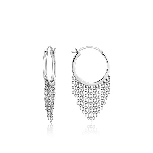 Boucles d'oreilles franges Ania Haie en argent pour illuminer vos soirées