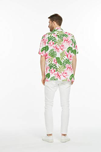 Image of Hawaii Hangover Family Matching Hawaiian Clothes, Lotus & Orchid | Family matching Hawaiian outfits, Lotus & Orchid, lightweight rayon, machine washable, tropical floral print, luaus, cruises