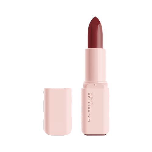 New York Serum Lipstick (Satin) 8Hr weightless hydration, One-swipe bold color, Nude - 104 Maybe It's Intense, 4.2g
