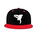 Break Dance Flat Brim Hat Child Fashion Hip Hop Adjustable Flat Bill Hat Red