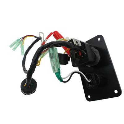 Outboard Single Engine Key Switch Panel 12V for Yamaha 704-82570-08 Panel as-Engine keyswitch
