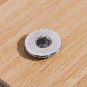 Glvaner M6-1.0 x 25mm Flat Socket Head Cap Screws and M6-1.0 Hex Nuts, 304 Stainless Steel 18-8, Full Coarse Thread - Image 2