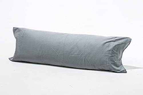 IBIZA DREAMS Antiallergenic Hollow Fibre Filled Bolster Pillow with Free Pillow Case (BLACK, 3FT)