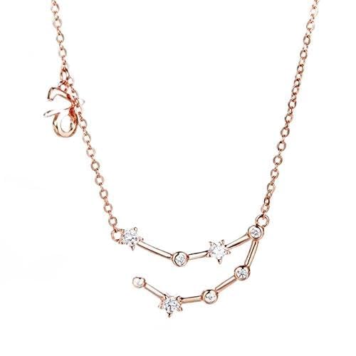 Colliers pendants 12 constellation en or rose une idee cadeau personnalisee pour elle