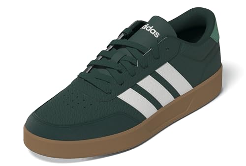 adidas Herren BREAKNET 3.0 Shoes, Collegiate Green/core White/semi Court Green, 44 EU
