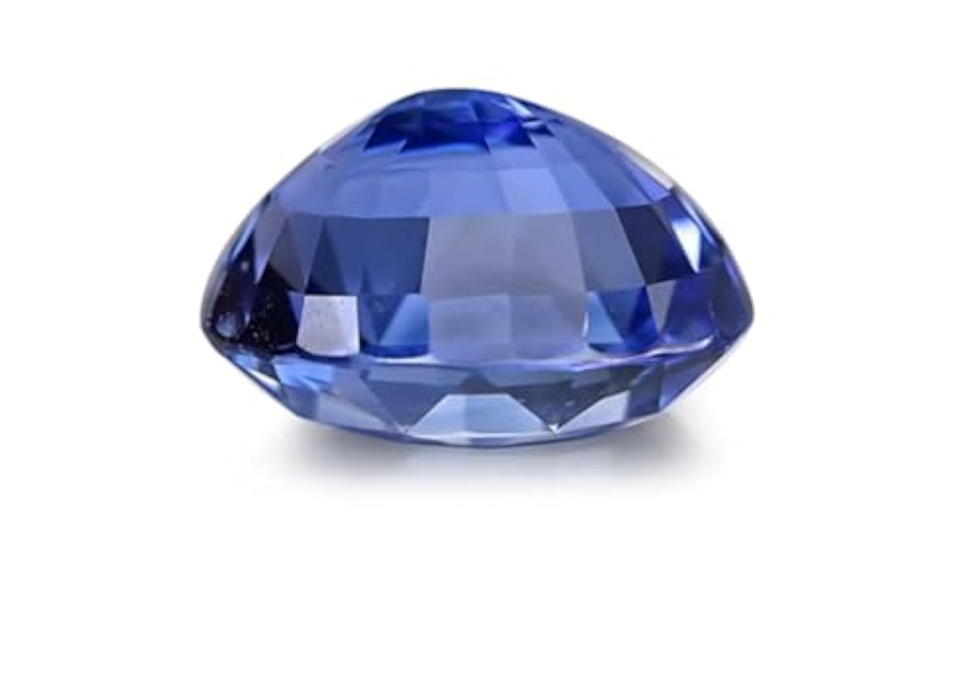 Ceylon Blue Sapphire Unheated Natural Gemstone Ring, Lab-Certified