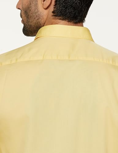 Image of Peter England Men's Slim Fit Full Sleeve Casual Shirt in Twill Weave Cotton
