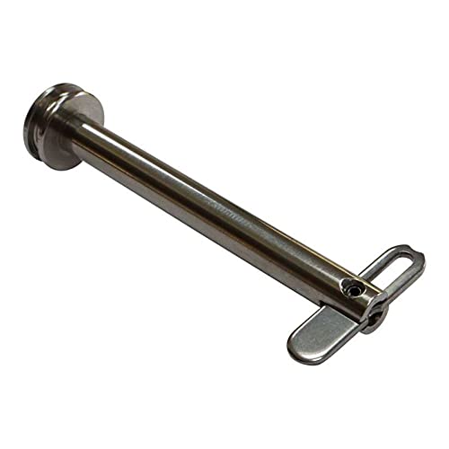 Boat Fittings Drop Nose Pin In 316 Stainless Steel, Polished Finish, Various Sizes, UK Manufacture - 10 mm x 110 mm - Pack of 1
