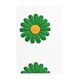 Acbnsll Cuadro decorativo de estaño estampado de margaritas de punto, 20,3 x 30,5 cm, hecho de hojalata, resistente al desgaste y duradero