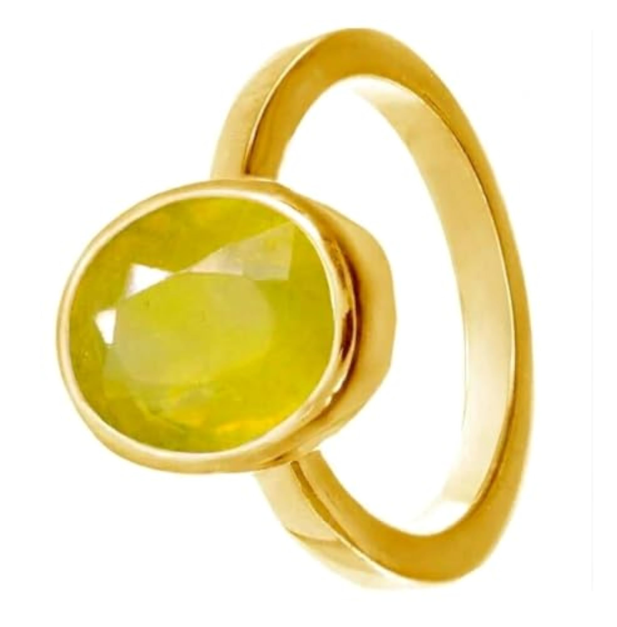 Women's Beautiful Pukhraj Ring, 13.50 Ratti
