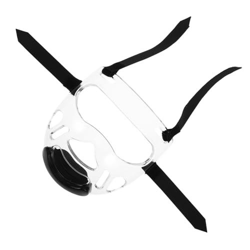 Kisangel Facial Adulto Equipamiento Taekwondo Facial de Taekwondo Casco a Prueba de Golpes Guardia Facial de Kickboxing plastico Templado Transparent