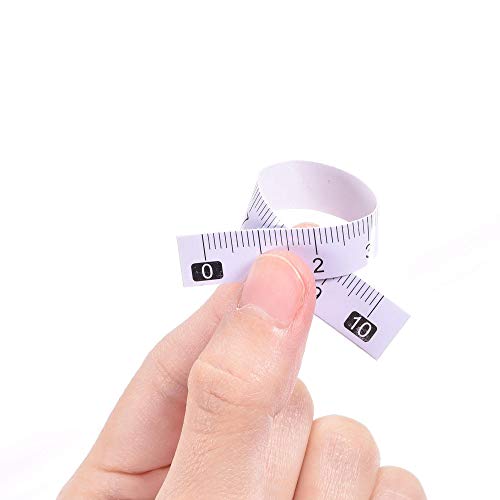 Cinta adhesiva de medición 10 cm blanca flexibles uxcell miniatura 5
