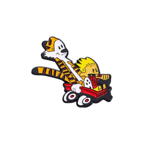 Image of Cute Enamel Pins Cartoon Lapel Pin Brooch Badge for Backpack Jackets Funny Tiger Pins for Gift Anime Enamel Pin for Clothing Hat Decoration