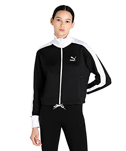 Chaqueta PUMA Iconic T7 Crop mujer cazadora deportiva negra urbana
