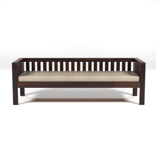 Image of Sheesham Solid Wood 7 Seater Sofa Set for Living Room(7 Seater) (Walnut 2)