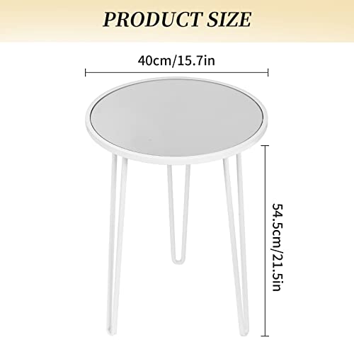 Palama Small Side Table For Living Room, Modern Home Décor White Side Table, Easy Assembly Small White Table, White Accent Table #TOP6