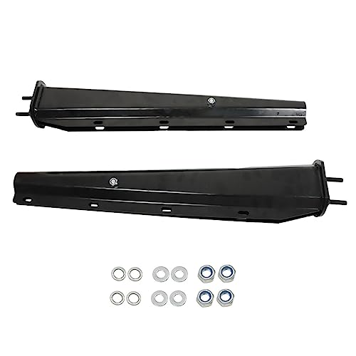 Image of GXYWADY 1 Pair 30 Black Mud Flap Hanger Set 2-1 /2 Bolt Spacing Spring Loaded Replacement for Semi Truck