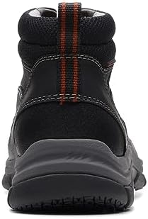 Clarks Men's Walpath Zip Oxford Boot, Black Leather, 9.5 | Image 5